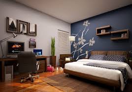 Bedroom Cool Bedroom Paint Designs For Teenage Bedroom Decorating Ideas With Decorative Wall Sh Blue Master Bedroom Bedroom Wall Designs Master Bedrooms Decor