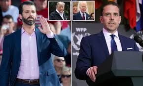 Pressed on whether he has ever met donald trump jr., biden bizarrely replied, not that i know of. Trump Jr Challenges Hunter Biden To Debate Him Over Who S Got Most From Their Dad Being In Office Daily Mail Online