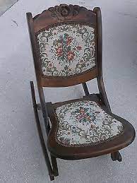 Vintage folding wooden rocking chair. Vintage Folding Rocking Chair Wood Sewing Nursing Rocker Rare Folding Rocking Chair Antique Rocking Chairs Old Rocking Chairs