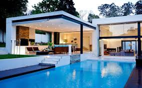 When you love modern and want to make a statement that stands out from the rest, a modern pool house will do that for. Nice Houses With Swimming Pools Besthome Pool House Designs Modern Patio Design Pool Houses
