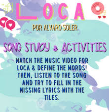 Y vente pa' la cama, y por la mañana no quiero verte, no quiero verte irte sin mí y regálame un beso, solo por eso. Alvaro Soler Worksheets Teaching Resources Teachers Pay Teachers