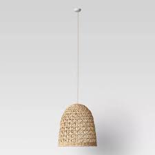 Large Seagrass Light Pendant Light Brown Includes Energy Efficient Light Bulb Opalhouse Energy Efficient Light Bulbs Pendant Light Pendant Lighting