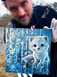 This beautiful breed has no direct connection to the arctic fox, but it is  often referred to as the arctic marble Fox. The marble fox is not a  naturally occurring coloration; instead