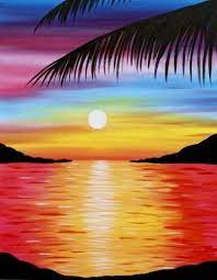 Easy beach stormy sunset super easy learn to paint full acrylic art lesson. 72 Best Sunrise Painting Acrylic Painting Landscape Ideas In 2021 Sunrise Painting Landscape Paintings Canvas Painting