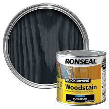 Decking stains for softwood & hardwood decking. Ronseal Ebony Satin Wood Stain Diy At B Q