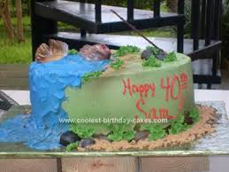 Contact your nearest location for celebration cake order lead times. Coolest 40th Birthday Fishing Cake