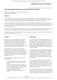 Image result for Variable Rate Insulin Infusion