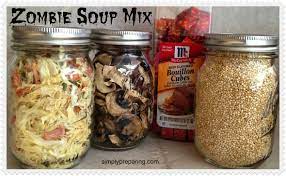 Homemade Dry Soup Mix For Emergency Preparations Zombie Soup Dry Soup Mix Meals In A Jar Homemade Dry Mixes