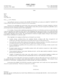 Cover Letter Sample Four General Career Resumes