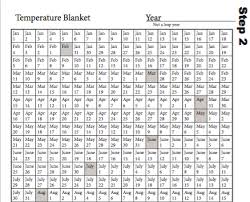 Crochet Temperature Blanket Chart