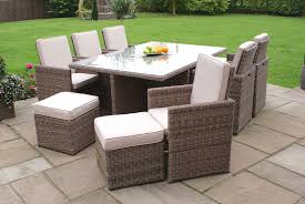 Maze Rattan Winchester 7 Piece Cube Set With Footstools Rattan Garden Furniture Outdoor Furniture Sets Rattan Furniture Set