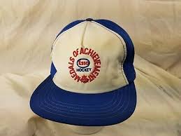 MEDALS OF ACHIEVEMENT ESSO HOCKEY Cap Trucker Hat Snapback Baseball Vintage  80s