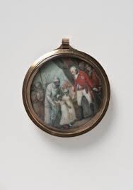 Lord Charles Cornwallis (1738-1805) receiving Tipu Sahib's Sons Abdul Khaliq Sultan (1782-1806) and Mu'izz-ud-din Sultan (1783-1818) as hostages at Seringapatam 26 February 1792 - Wikidata