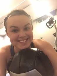 Cleo is staying close by, keeping me safe and warm during my infusion today.