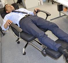 At ces 2017, a company called altwork has created a desk. This Office Chair Lets You Lay Down Flat For Naps At The Office