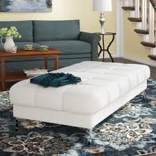 Welcome to our boat house! Faux Leather White Ottomans Poufs You Ll Love In 2021 Wayfair