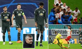 88' edinson cavani runs offside. Rb Leipzig 3 2 Manchester United Champions League Result Daily Mail Online