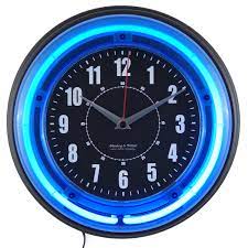 The inscription london 2012 is upper left, and london 2012 paralympic logo is lower left. Buy Sterling And Noble 11 Vibrant Blue Neon Analog Wall Clock Online In Indonesia 42286800