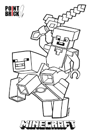 Minecraft Printable Coloring Pages Disegni Da Colorare Lego Minecraft Steve E Alex In 2020 Minecraft Coloring Pages Minecraft Printables Lego Coloring Pages