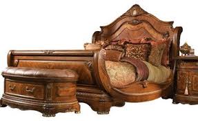 In Prescott Green Color Cortina Sleigh Bed By Michael Amini Queen Living Room Design Decor Bedroom Furniture Design Dark Wood Bedroom Furniture