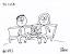 Cartoon Person Sitting On Couch Drawing
