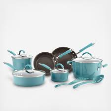 Adding Earthy Style And Color To The Kitchen The Rachael Ray Cucina Hard Enamel Nonstick 12 Piece Cookware S Cookware Set Pots And Pans Sets Nonstick Cookware