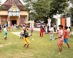 The colorful campus of Phare Ponleu Selpak in Battambang.