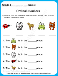 Listen to the numbers and do the exercises to practise and improve your listening skills. Ordinal Numbers Worksheet For Grade 1 Page 1 Your Home Teacher