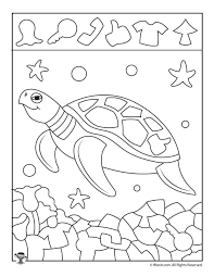 Sea Turtle Find The Item Page Woo Jr Kids Activities Hidden Pictures Turtle Activities Hidden Pictures Printables