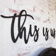 Monogram wall decals are timeless and classic—yet modern and popular, too. This Is Us Wood Letters Craftcuts Com