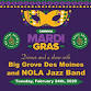 Mardi Gras Prix Fixe Dinner with NOLA Jazz Band | Big Grove DSM