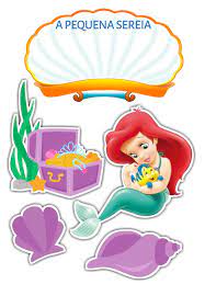 Pin De Lily Timana Em Ariel The Little Mermaid Lembrancinha Pequena Sereia Aniversario Da Sereia Festa De Aniversario Da Sereia Topo de bolo de papel para imprimir de graca, varios modelos de diversos personagens para voce escolher e usar no bolo da sua festa. lily timana em ariel the little mermaid