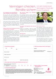 • the new company avaloq sourcing ag will henceforth operate from quirin bank's existing locations in berlin and leipzig the relevant agreement was signed in berlin on december 17 2012. Vermogen Checken Rendite
