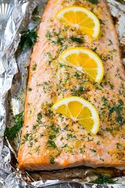 Salmon In Foil With Lemon And Dill Dinner At The Zoo