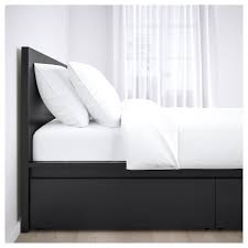 Malm High Bed Frame 2 Storage Boxes Black Brown King Ikea High Bed Frame Malm Bed Frame Ikea Bed Frames