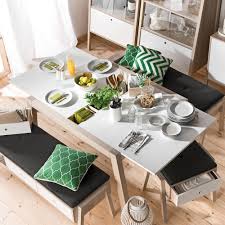 By furniture of america $ 2507 20 /carton. Vox Spot Extending Dining Table In Acacia And White Vox Cuckooland