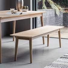 This example is in raw oak but other timbers and finishes are available to order. Gallery Milano Oak Dining Bench Cfs Furniture Uk