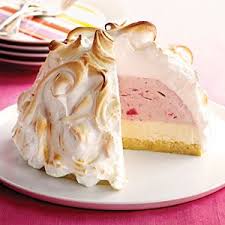 Everyone likes it, but no one knows what is inside. Strawberry Lemon Baked Alaska Recipe Recipe Baked Alaska Baked Alaska Recipe Baking