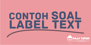 10 Contoh Soal Label Text Dan Kunci Jawaban Terbaru Paja Tapuih