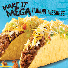 Check spelling or type a new query. Tijuana Flats On Twitter Tijuanatuesdaze Just Got Mega Now For Just An Extra 1 50 Get Double Meat And Double Cheese In Both Tacos Are You Up For The Megajuana Challenge Excludes Fish