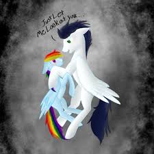 Appledash twidash soarindash flutterdash pinkiedash raridash scootadash rainbowspike rainbowmac spitdash. 2806270 Safe Artist Lazzari16 Derpibooru Import Rainbow Dash Soarin Fanfic Piercing The Heavens Female Looking At Each Other Male Missing Cutie Mark Shipping Size Difference Soarindash Straight Ponybooru