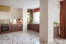 Le Terrazzo Dans La Cuisine Tendance Granito Planchers Modernes Granito Sol De Cuisine