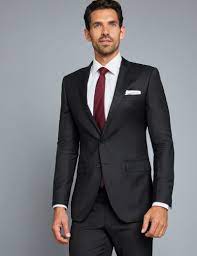 Our slim suits are ideal for a smart and flattering fit and have free returns. Men S Black Twill Extra Slim Fit Suit Jacket With Two Front Buttons Hawes Curtis