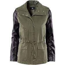 H Jacket 57 Liked On Polyvore Leather Sleeve Jacket Clothes Fashion