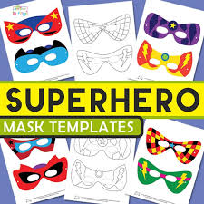 They include superhero kindergarten math, literacy, arts & crafts, sensory, science and more. Superhero Mask Template Itsybitsyfun Com