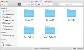 Sometimes the desktop settings show desktop icons get disabled unusually. Style Folders In Mac Os X With Emoji Icons Osxdaily
