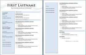Resume Template 205 Two Pages Version Get A Free Cv