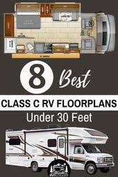 Quality used class a + bunk over cab design provides owners with improved handling cavernous! 8 Best Class C Rv Floorplans Under 30 Feet Class C Rv Rv Floor Plans Motorhome Interior