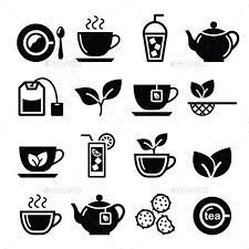 Tea And Ice Tea Icons Set Tea Logo Coffee Shop Logo Coffee Icon