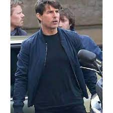 Mission Impossible 6 Tom Cruise Blue Jacket Blue Bomber Jacket Tom Cruise Mission Impossible